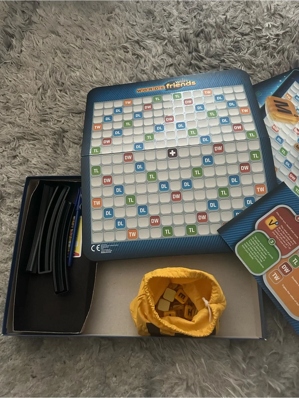 Hasbro Words With Friends Board Game - Black, Blue, Yellow